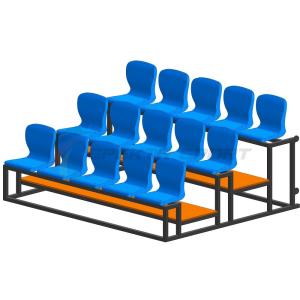 Купить Трибуна мобильная 3 ряда сиденья пластиковые на 15 мест в Северобайкальске 