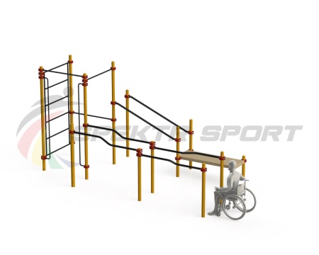 Купить Спортивный комплекс для инвалидов-колясочников WRK-D16_76mm в Северобайкальске 